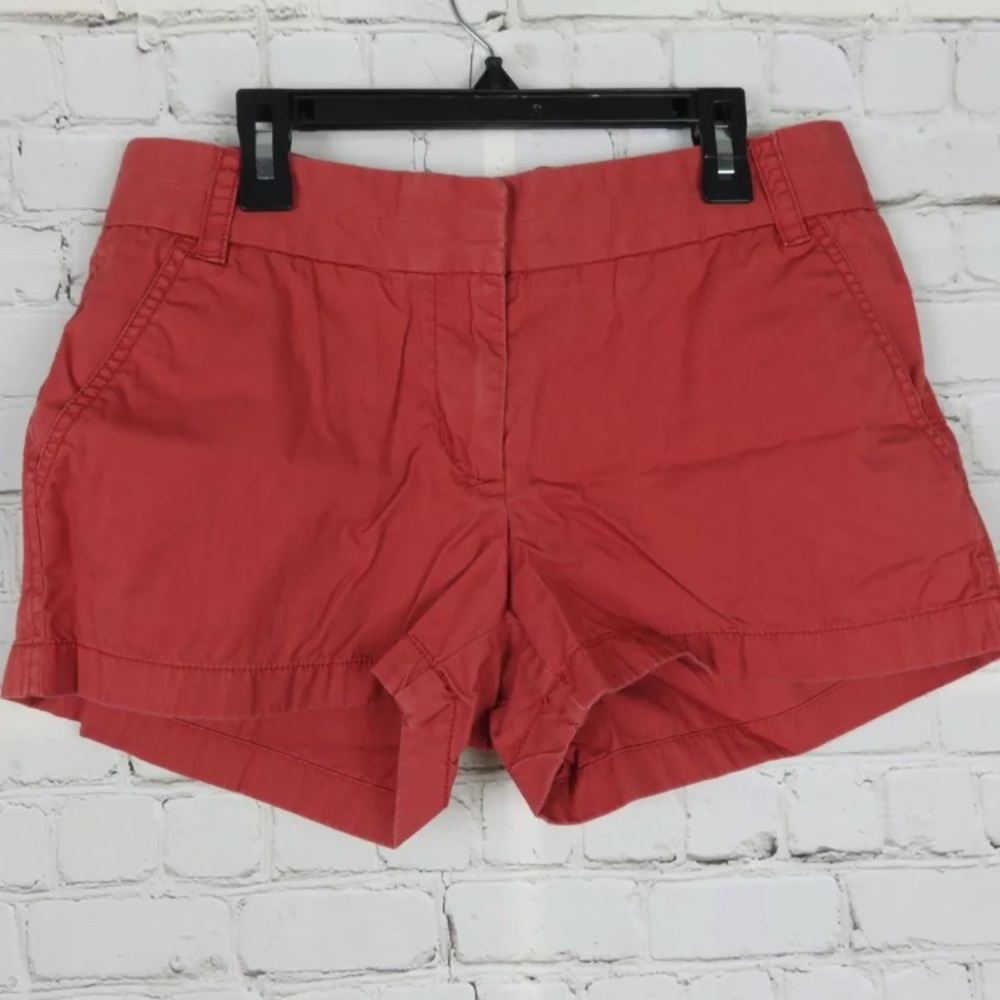 J Crew 100% Cotton Chino Broken In Khaki Shorts